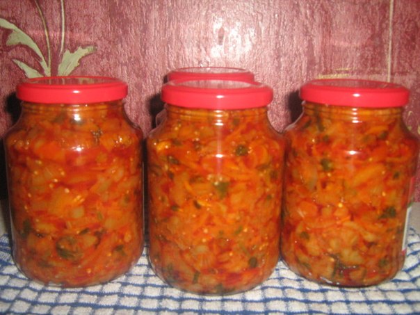 Вкуснейший закуска на зиму – салат кубанский Вкуснейший закуска на зиму – салат кубанский