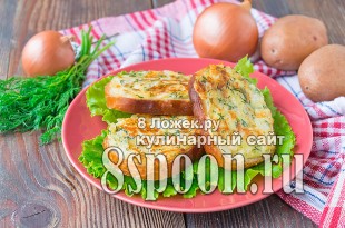 Горячие бутерброды с картошкой на сковороде