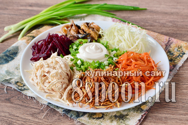 Салат «Застольный» — рецепт с фото пошагово