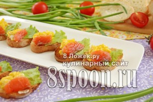 Бутерброды с семгой картинки