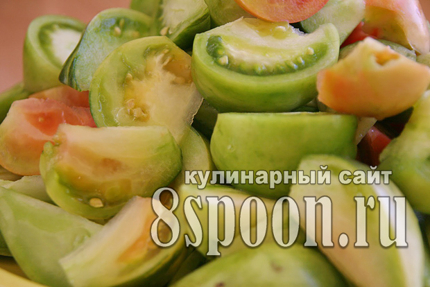 Салат из зеленых помидор на зиму «Вкуснота»_05