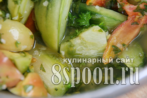 Салат из зеленых помидор на зиму «Вкуснота»_07