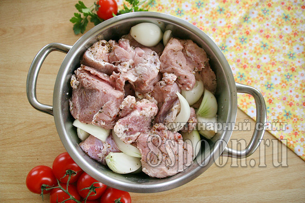 Маринад для шашлыка из свинины с уксусом и луком 