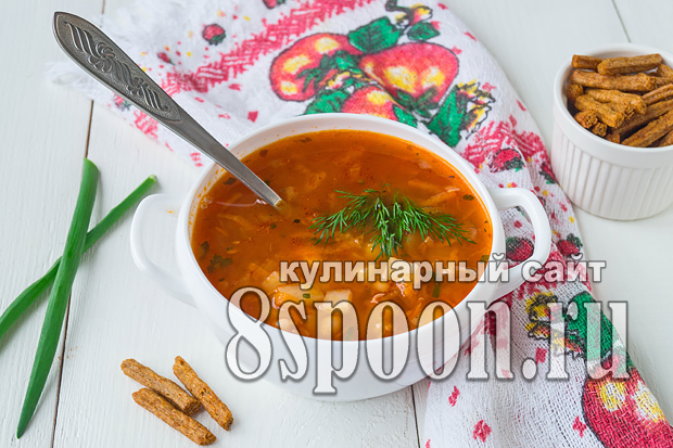 Фасолевый суп из консервированной фасоли 