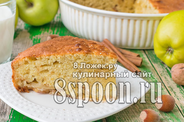 Пирог с яблоками (рецепт на быструю руку) фото 3